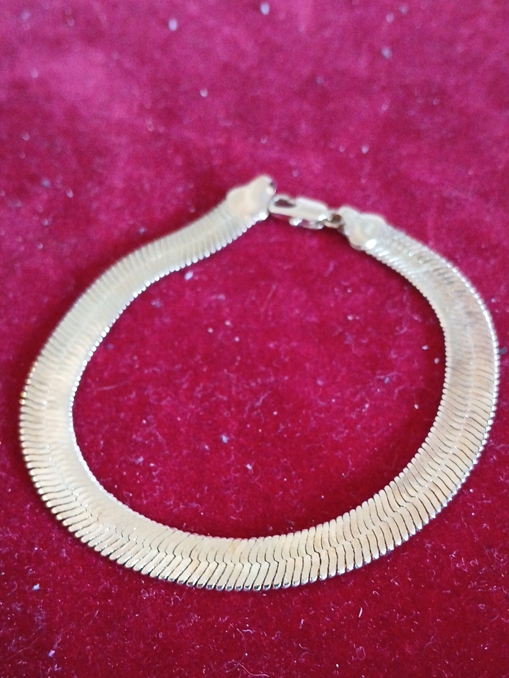 Gold Herringbone Chain Bracelet - Women Jewelry